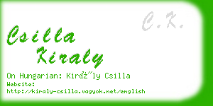 csilla kiraly business card